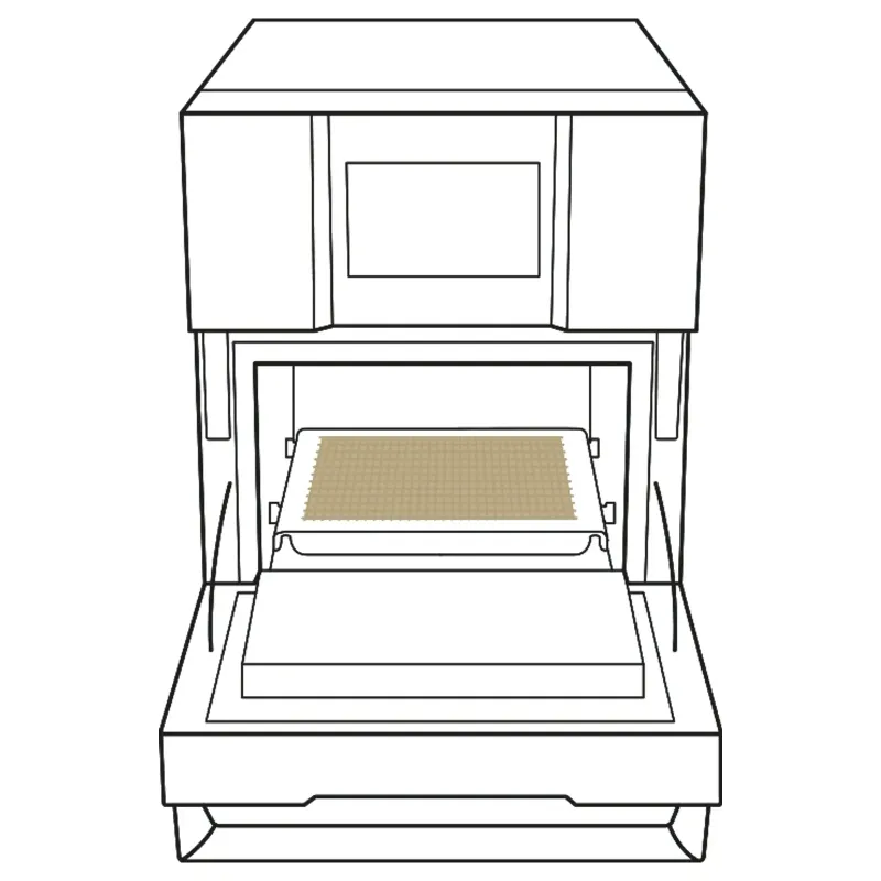 Non-stick fiberglass mesh 30x30cm UNOX XUC295